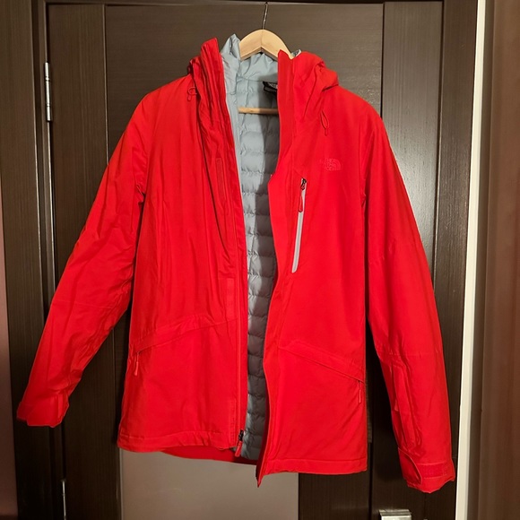 North Face thermoball eco snow insulated jacket fiery red - Picture 1 of 3